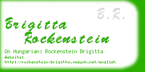 brigitta rockenstein business card